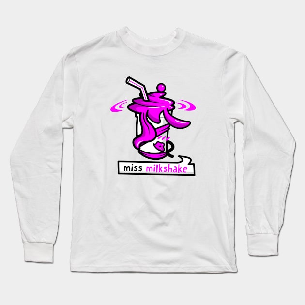 Miss Milkshake Long Sleeve T-Shirt by Johnitees